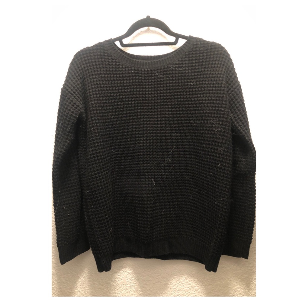 forever 21 knit sweater (black)